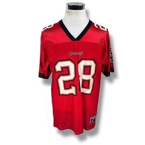 Vintage Logo Athletic Tampa Bay Buccaneers Warrick Dunn Jersey Red Men’s Medium
